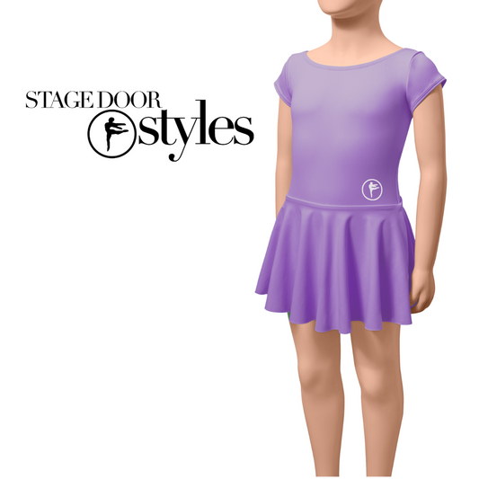 Shining Stars Purple Cap Sleeve Leo Dress