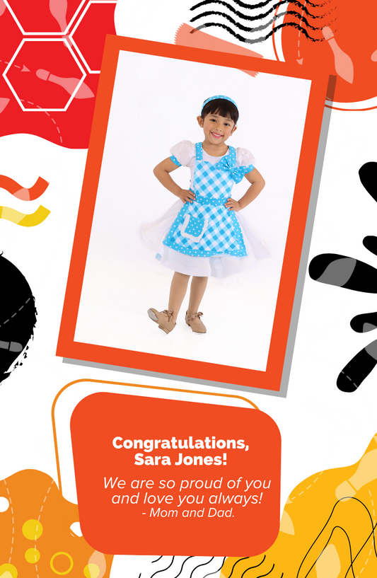 Program Dancer Message of Support: 1/4 Page