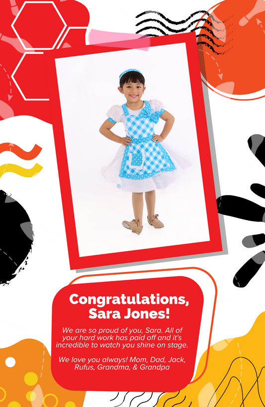 Program Dancer Message of Support: Full Page