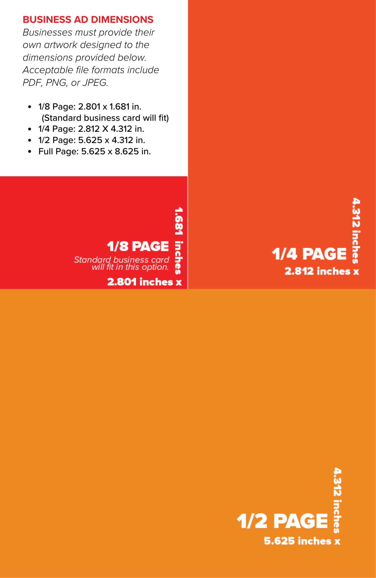 Program Business Ad: 1/8 Page Ad