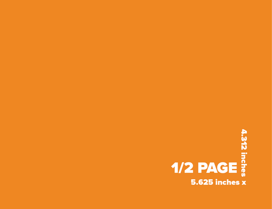 Program Business Ad: 1/2 Page Ad