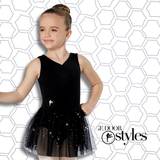 Youth Black Leo Foil Star Dress