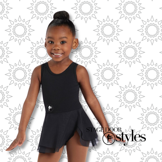 Black Leo Snap Tank Dress