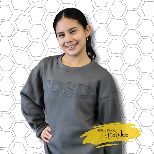 SDSD Vintage Applique Crewneck Sweatshirt